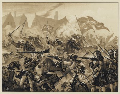 Karibinerna vid Ramilies, 23 maj 1706 av English School