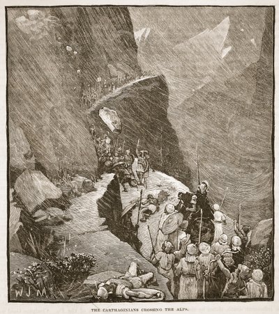 Karthagerna korsar Alperna av English School