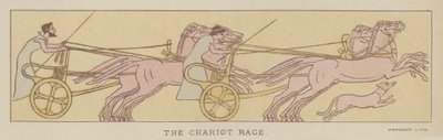 The Chariot Race (färg litho) av English School
