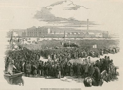 Chartistmötet på Kennington Common 1848 av English School