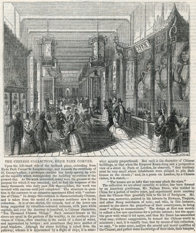 Den kinesiska samlingen, Hyde Park Corner av English School