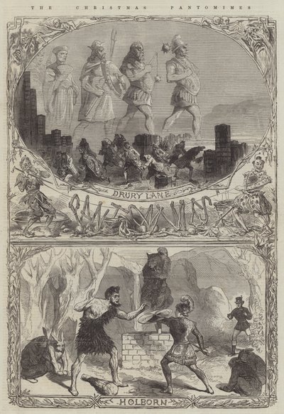 Julpantomimerna (gravyr) av English School