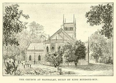 Kyrkan i Mandalay, byggd av kung Mindon-Min av English School
