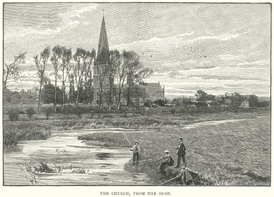Kyrkan, från Ouse (gravyr) av English School