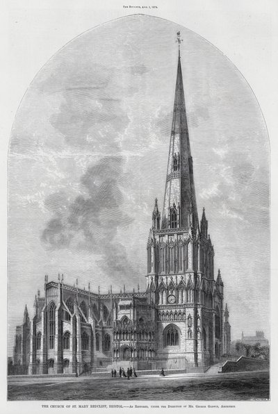 Kyrkan St Mary Redcliffe, Bristol (gravyr) av English School