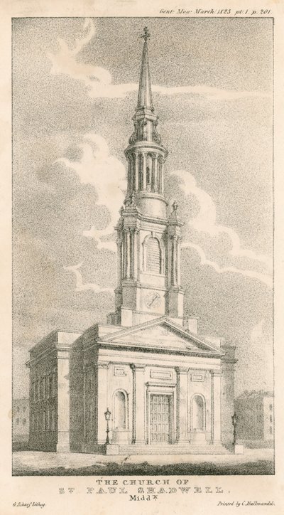 Church of St Paul, Shadwell, London av English School
