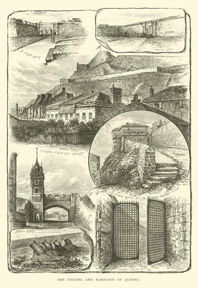 Citadellet och vallarna i Quebec av English School