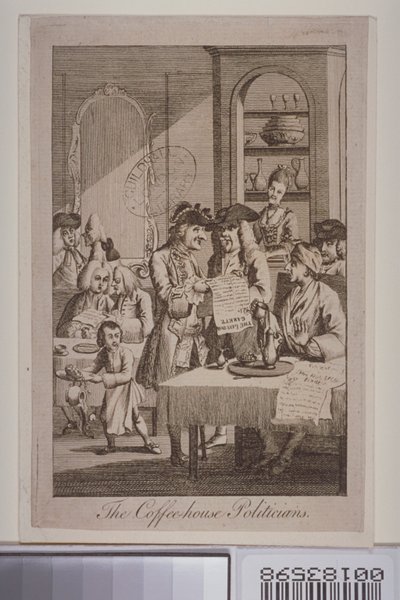 Kaffehuspolitikerna, 1772 av English School