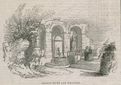 Colosseum - italienska ruiner och fontän av English School
