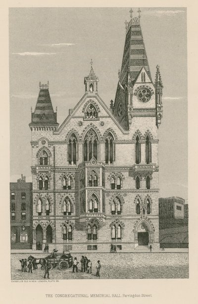 Congregational Memorial Hall, Farringdon Street, London av English School