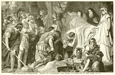 Erövraren erövrad: Alexander den stores död i Babylon år 323 f.Kr. av English School