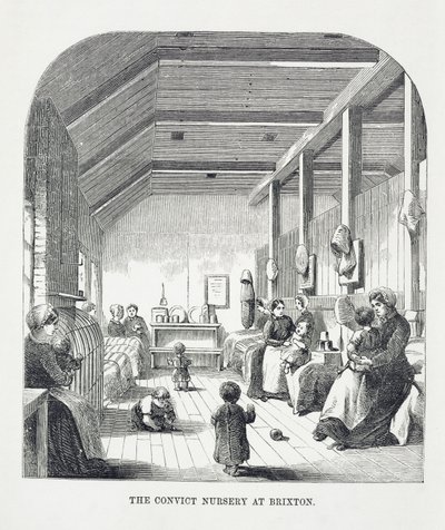 The Convict Nursery at Brixton, från The Criminal Prisons of London and Scenes of Prison Life av Henry Mayhew (1812-87) och John Binny, 1862 av English School