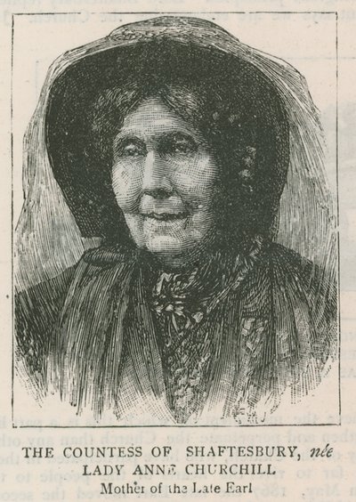 Grevinnan av Shaftesbury, född Lady Anne Churchill av English School