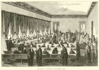 Kassationsdomstolen i Palais Royal, maj 1871 av English School