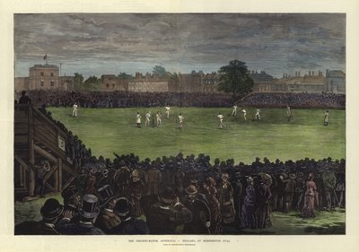 Cricketmatchen, Australien mot England, på Kennington Oval av English School