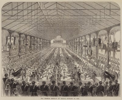 Krimbanketten i Dublin, 22 oktober 1856 (gravyr) av English School