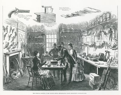 Kriminalmuseet på Convict Office, Metropolitan Police Department, Scotland Yard av English School