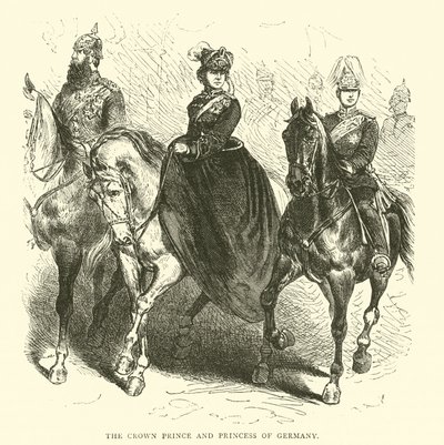 Kronprinsparet av Tyskland, mars 1871 av English School