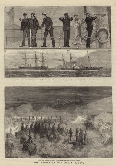The Cruise of the Royal Cadets (gravyr) av English School