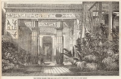 Kristallpalatset: Egyptiska hovet, ingången till Beni Hassans grav av English School