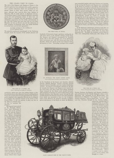 Tsarens besök i Paris (gravyr) av English School