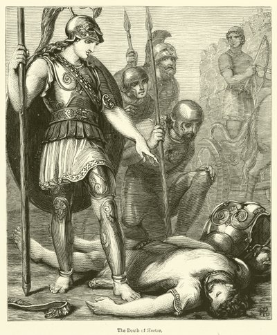 Hectors död (gravyr) av English School