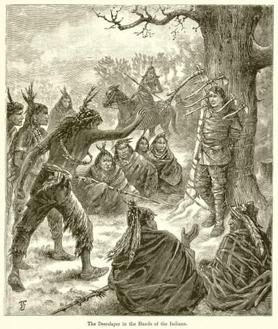 The Deerslayer in the Hands of the Indians av English School