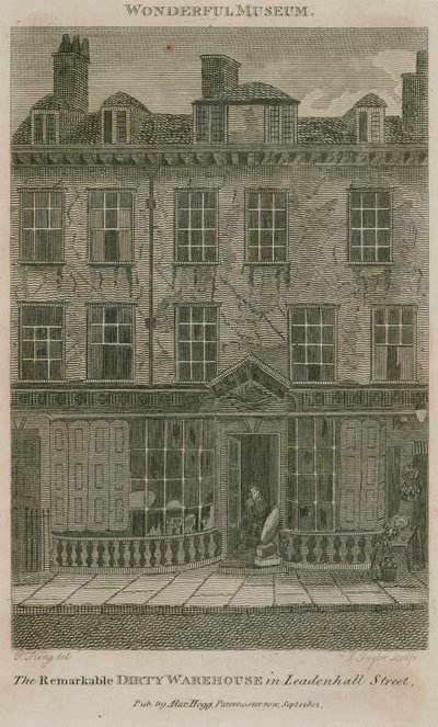 The Dirty Warehouse, bostad i Leadenhall Street, London, Nicholas Bentley, även känd som Dirty Dick av English School