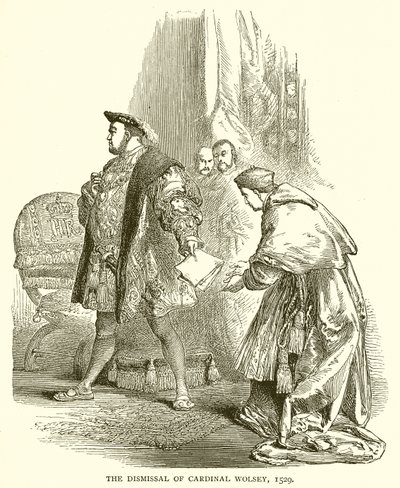 Kardinal Wolseys avsked, 1529 av English School