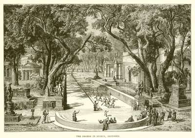 Dromos i Sparta, restaurerade av English School