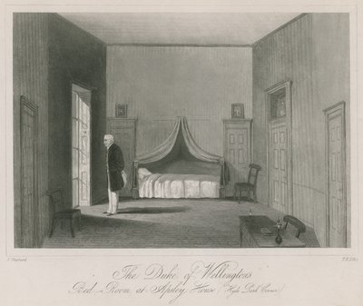 The Duke of Wellingtons sovrum på Apsley House, Hyde Park Corner av English School