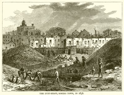 The Dust-Heaps, Somers Town, 1836 av English School