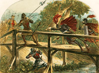 Jarlen av Hereford spjuts av en soldat av English School