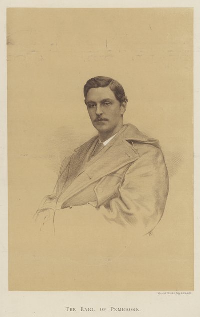 Jarlen av Pembroke (litho) av English School