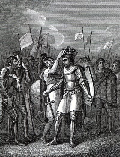 Earlen av Richmond valde kung efter slaget vid Bosworth, från 