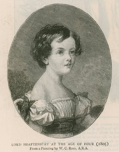 Earlen av Shaftesbury; Lord Shaftesbury vid fyra års ålder, målad av W C Ross 1805 av English School