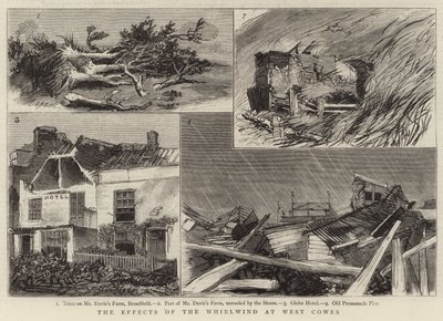 The Effects of the Whirlwind at West Cowes (gravyr) av English School