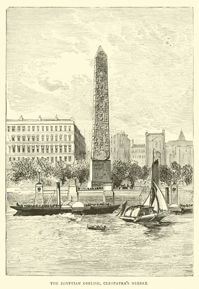 Den egyptiska obelisken, Cleopatras Needle av English School