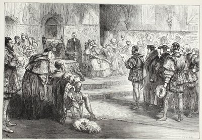 Kurfursten av Sachsen som läser protesten vid dieten av Spires, illustration från The History of Protestantism av James Aitken Wylie (1808-1890), pub. 1878 av English School