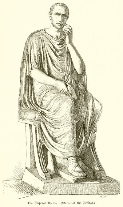 Kejsar Decius. (Staty av Capitolium) av English School