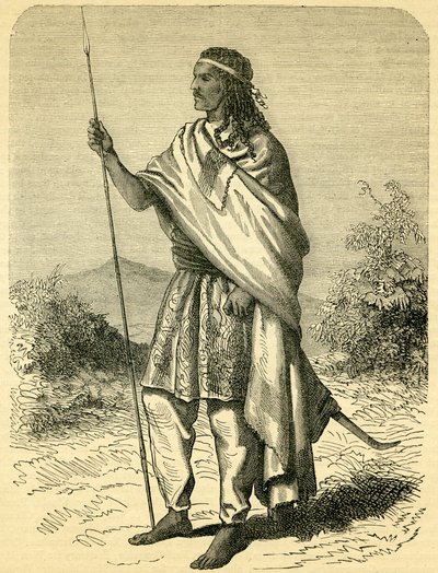 Kejsaren Theodor II (ca 1818-68) (gravyr) av English School