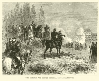 Kejsaren och prinsen före Saarbruck, augusti 1870 av English School