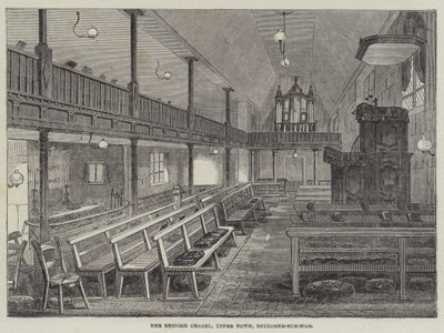 Engelska kapellet, Upper Town, Boulogne-sur-Mer (gravyr) av English School