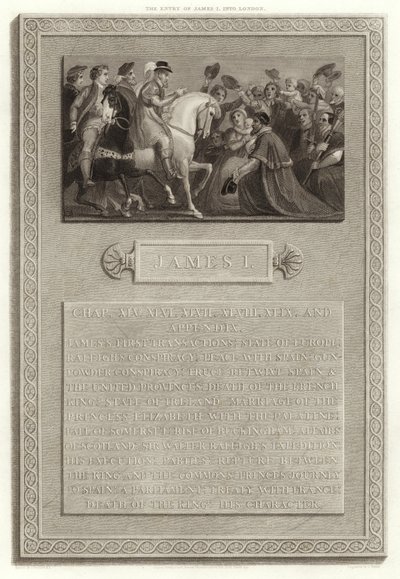 James I:s inträde i London av English School