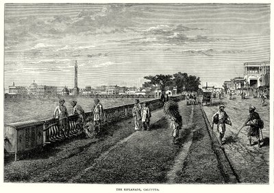 Esplanaden, Calcutta (gravyr) av English School