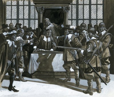 Bonden som styrde England, kung Oliver den förste av English School