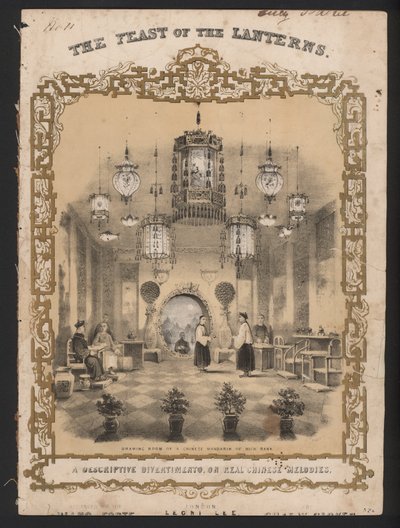 Lyktornas högtid (färg litho) av English School