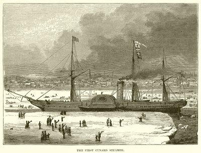 Den första Cunard Steamer av English School