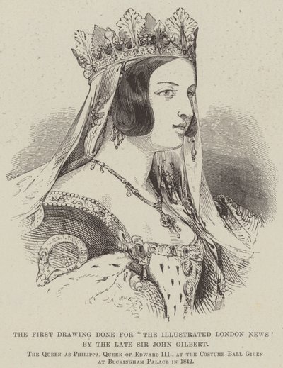 Den första teckningen gjord för "The Illustrated London News" av framlidne Sir John Gilbert (gravyr) av English School