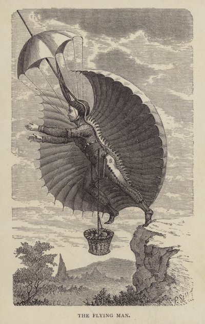 Den flygande mannen (gravyr) av English School